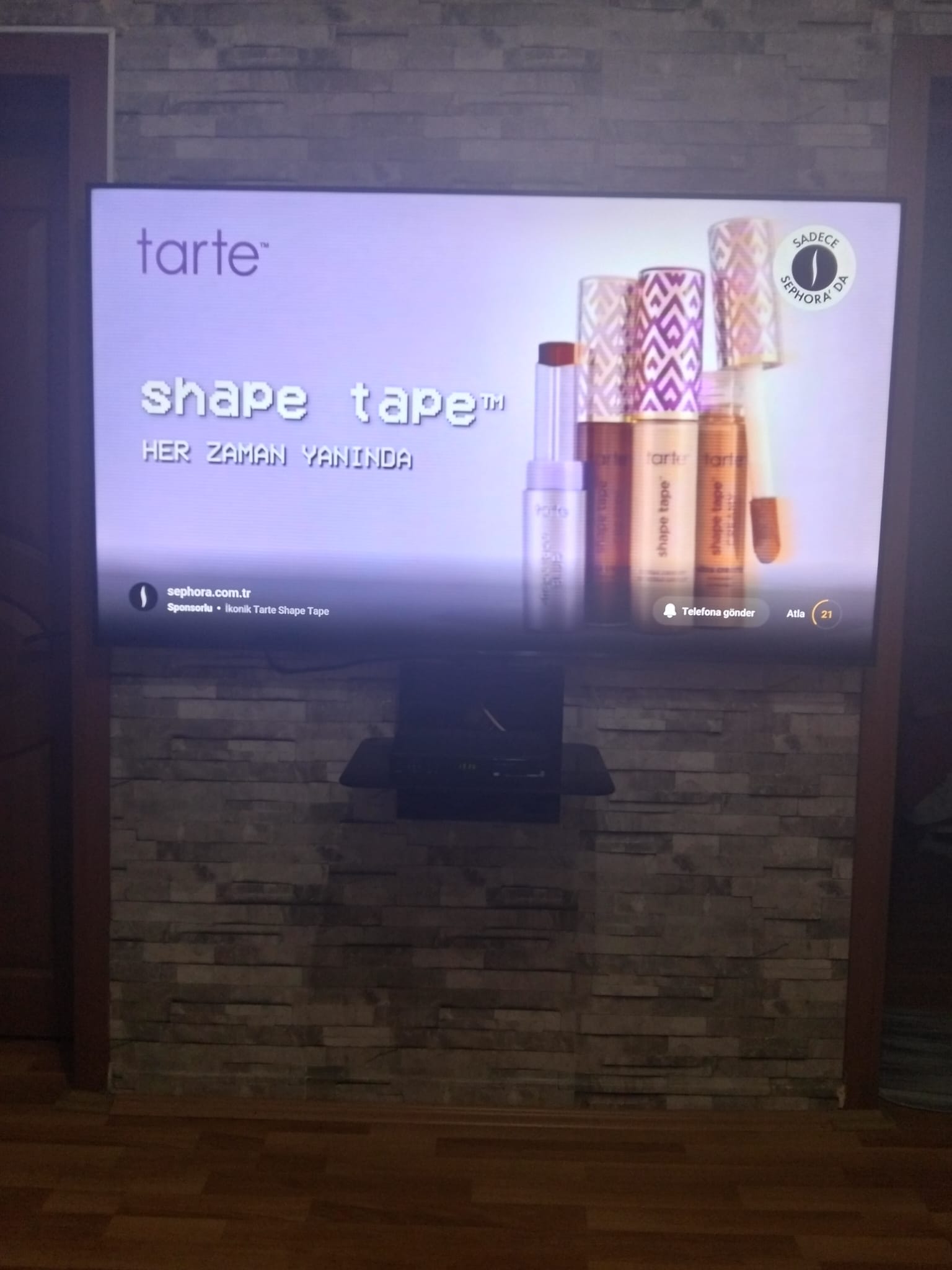 65 inç tcl duvar montaji